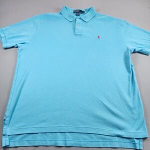 Polo Ralph Lauren Mens XL Classic Fit Light Blue Polo Pony Shirt